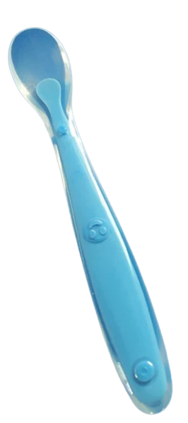 Детская ложка baby land для кормления, силиконовая, от 5 мес