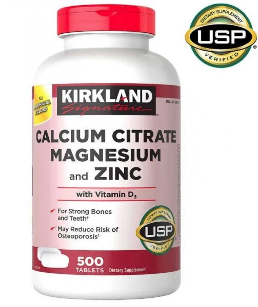 Цитрат кальция, магнезия и цинк Kirkland Signature Kirkland Calcium citrate magnesium zinc (500 шт.)