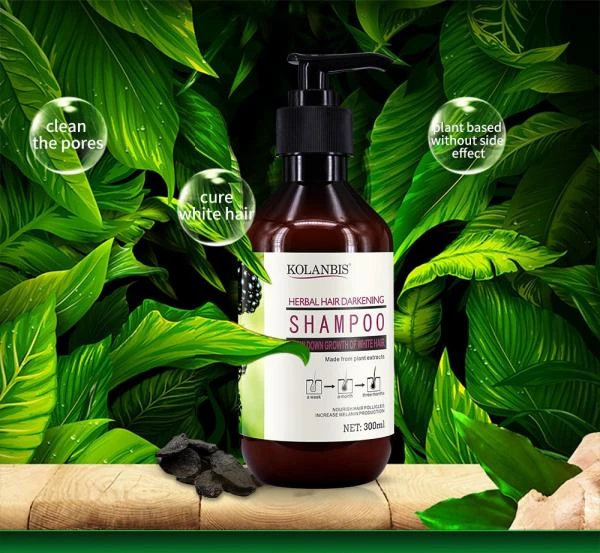 Kolanbis sochlarini qoraytiradigan shampun