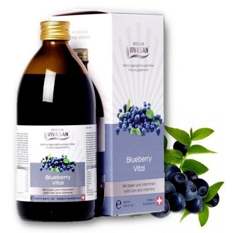 Napitok Chernika vital Vivasan, Shveysariya
