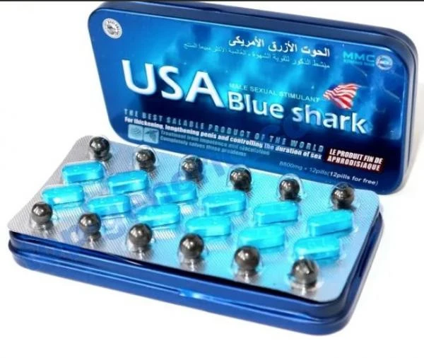 Мужской препарат USA Blue Shark - Голубая акула (12 таблеток)