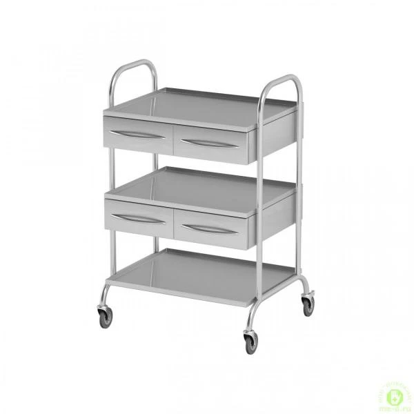 Stol-telejka na kolyosikax iz nerjaveyki