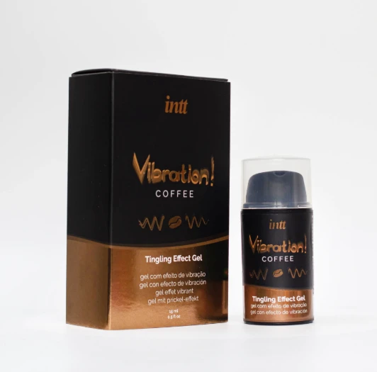 ХИТ ПРОДАЖ! Гель с виброэффектом INTT Vibration! Coffee