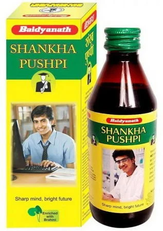 Shankha pushpi - miya va xotira uchun sirop (Shankha baidyanath)