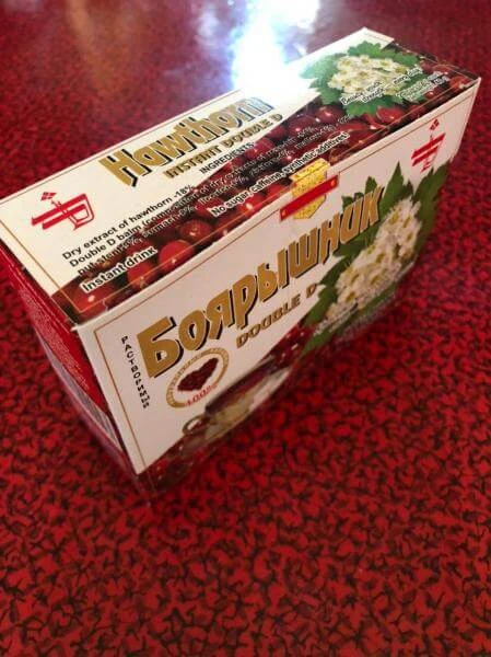 Boyarishnik rastvorimiy s balzamom Double D v upakovke po 20 pachek