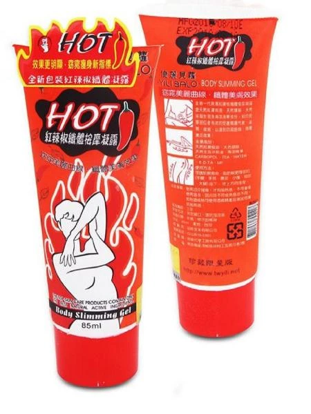 Антицеллюлитный крем-гель "HOТ" для похудения с маслом перца Чили 85 мл