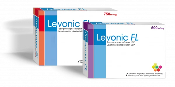 LEVONIK FL tabletkalari 500mg, 750mg N7