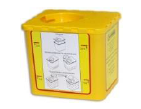 Одноразовая герметичная емкость для утилизации игл, 0,5 литр
