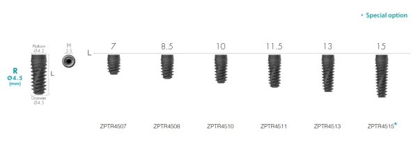 Implant T-system Zenex Multi 4.25х8.5 mm Izen