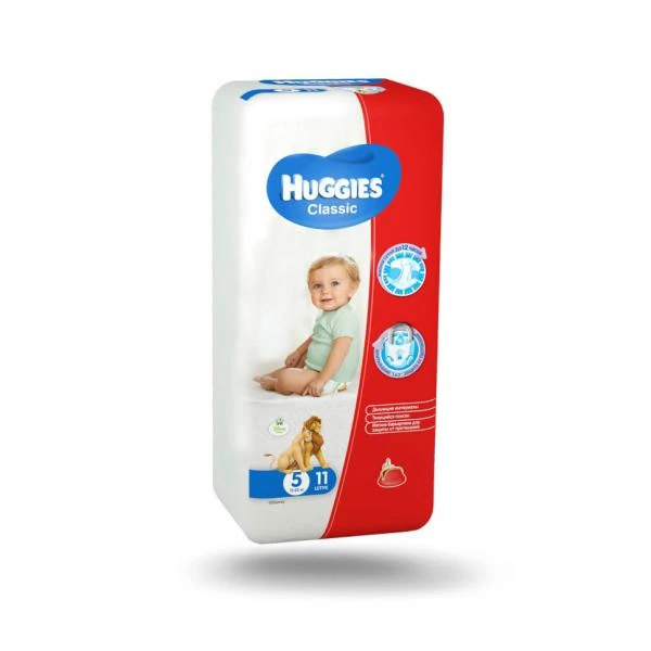 Pampersi Huggies Classic (5) small 11-25 kg 11x12