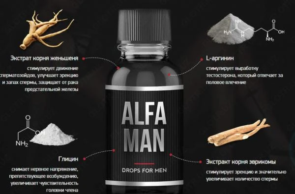 Активная добавка для потенции Аlfa man