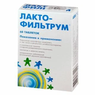 LAKTOFILTRUM tabletkalari N60
