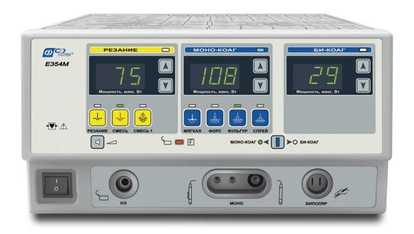 Ye354M-GAR3 Apparat elektroxirurgicheskiy visokochastotniy EXVCH-350-03 "FOTEK". Nabor dlya ambulatornoy ginekologii rasshirenniy