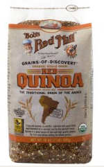 Органические, цельные зерна красной киноа