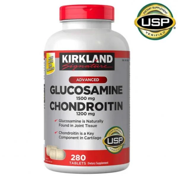 Glyukozamin 1500mg + xondroitin 1200mg, Kirkland 280 tabl Amerika