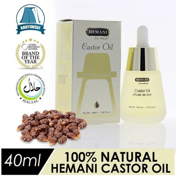 Hemani Kastor yog'i Castor oil, 40 ml