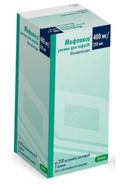 МОФЛАКСА раствор для инфузий 250мл 1,6мг/мл N1