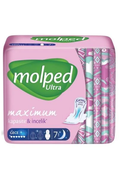 Гигиенические прокладки ultra long 7 шт/уп molped