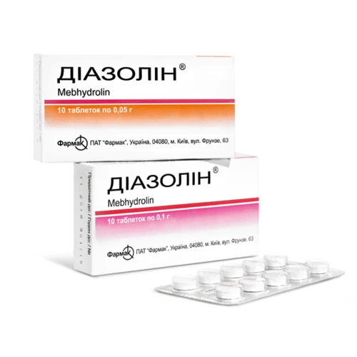 DIAZOLIN tabletkalari 500mg N10
