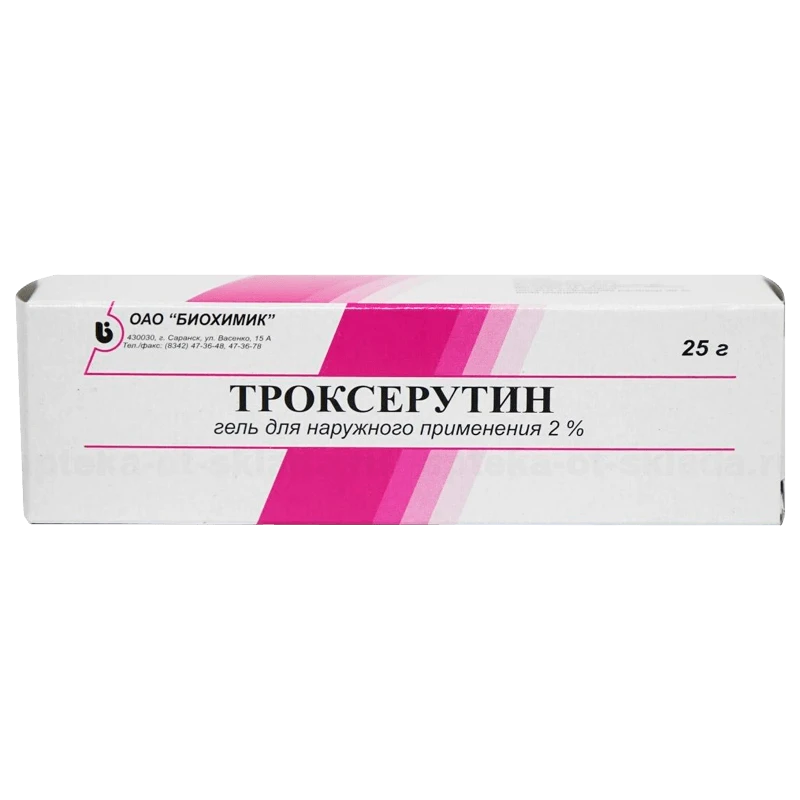 TROKSERUTIN gel 25g 2%