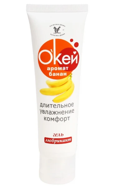 Banan aromati bilan "Okay" gel moylash vositasi-qulaylik va zavq
