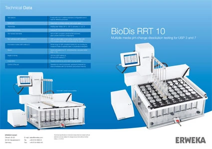 Тестер растворения BioDis RRT 10