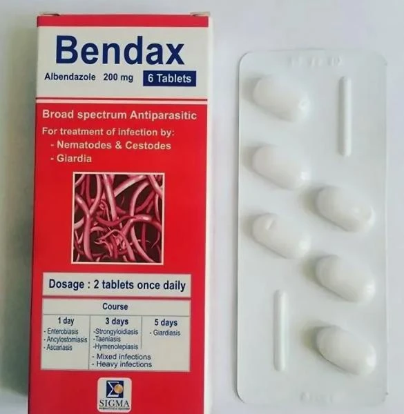 Противоглистный препарат Bendax (6 таблеток)