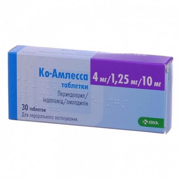 KO AMLESSA tabletkalari 4mg/10mg N30