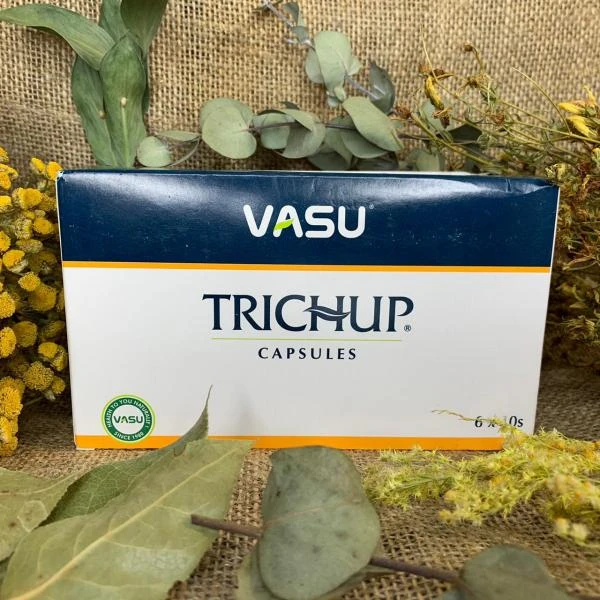 Soch to'kilishi qarshi kapsulalar VASU Trichap Capsules.