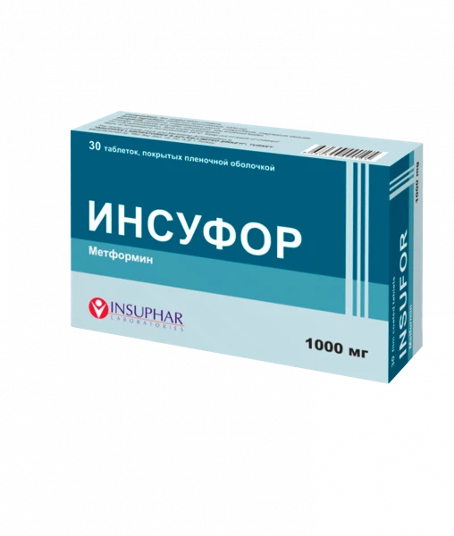 INSUFOR tabletkalari 1000mg N30