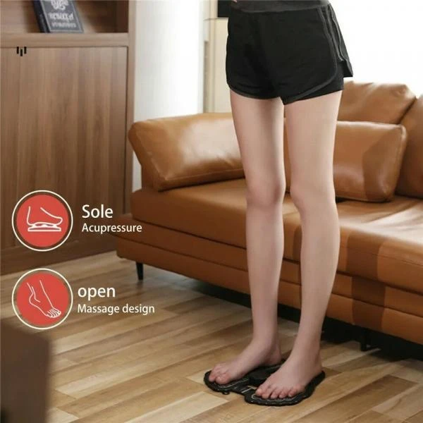 Domashniy elektricheskiy massajer dlya nog EMS