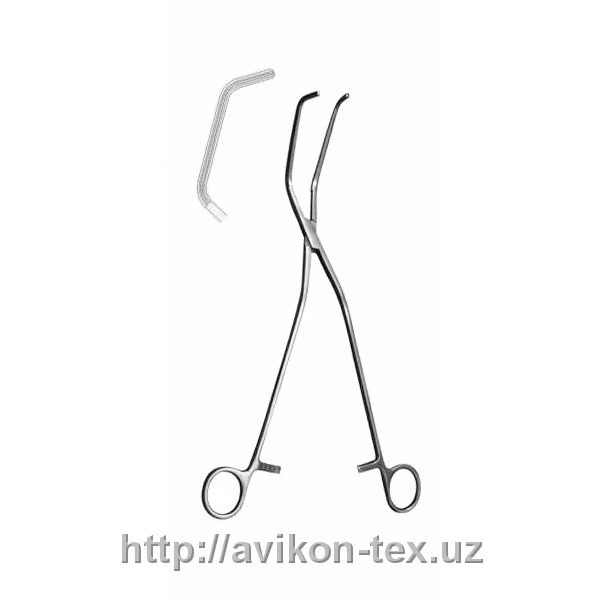 Зажим для временного пеpежатия магистральных сосудов