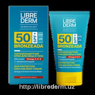 Вronzeada солнцезащитный крем spf50 с омега 3-6-9