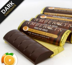 Темный шоколад с апельсином, батончик