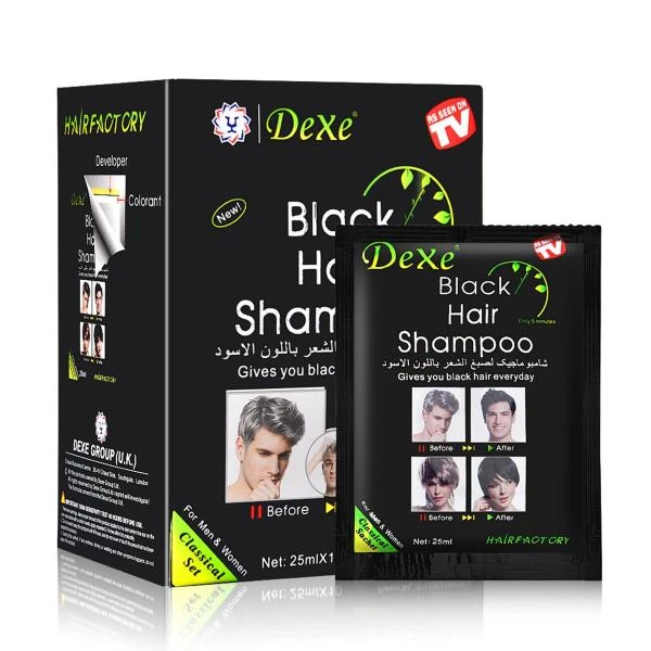 Shampun dlya mujchin ot sedix volos DEXE BLACK HAIR SHAMPOO