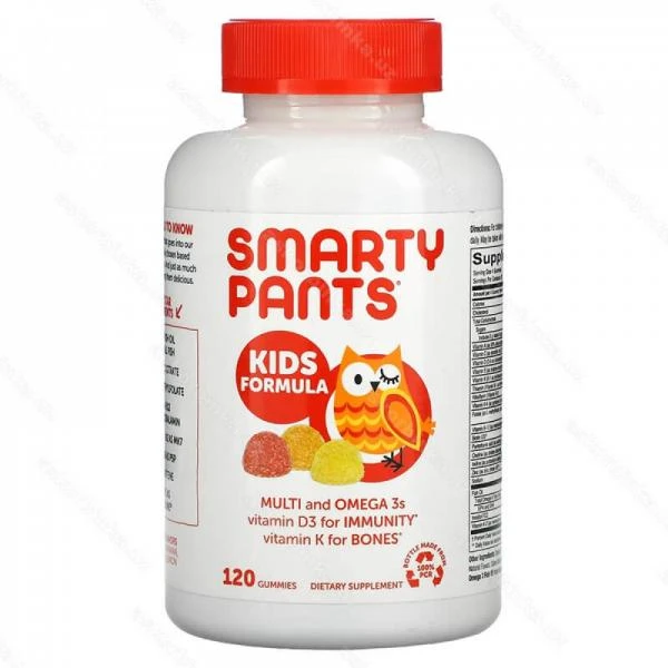 Mультивитaмины для дeтeй c oмeгa-З киcлoтaми, ягoдный вкуc, 120 жeвaтeльныx тaблeтoк