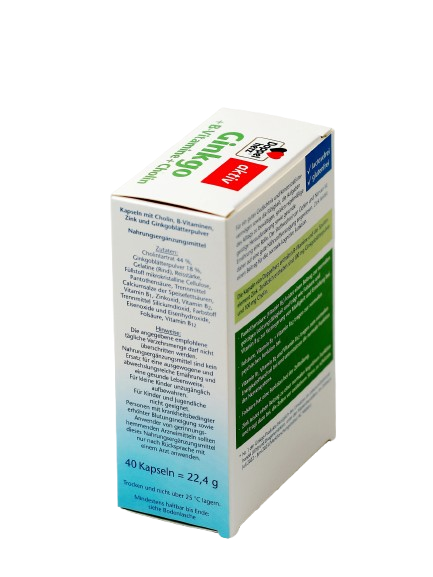 DOPPELGERS AKTIV GINKO+VITAMINI GRUPPI V+XOLIN tabletkalari N40