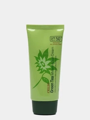 Солнцезащитный крем для лица Cellio Green Tea Whitening Sun Cream SPF50