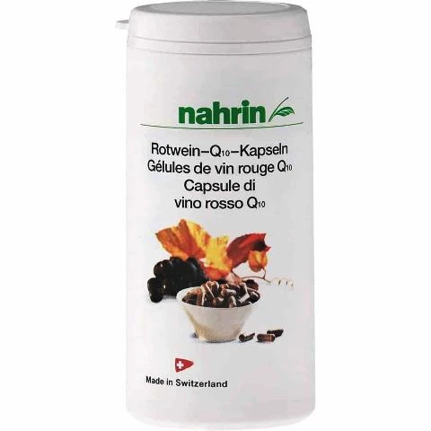 Капсулы Q-10 с порошком красного вина Swiss Nahrin Швейцария