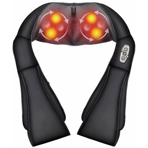 Роликовый массажер NECK для шеи, спины и плеч с инфракрасным прогревом