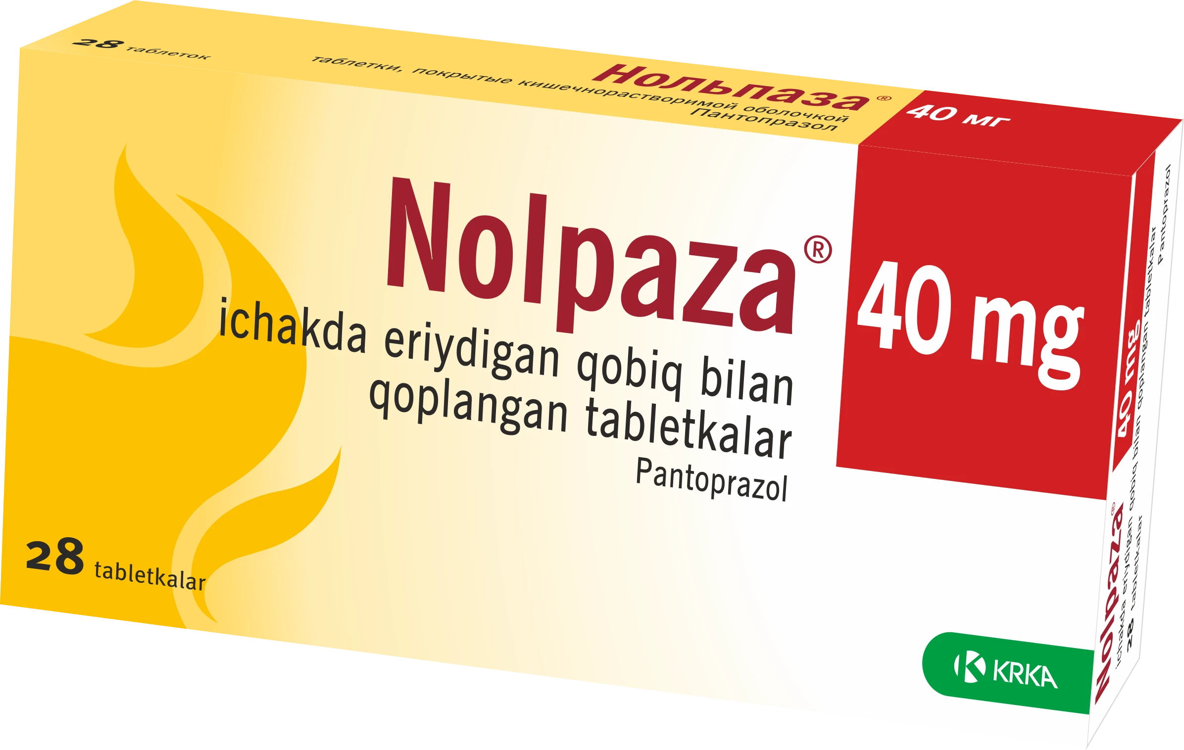 NOLPAZA tabletkalari 40mg N28