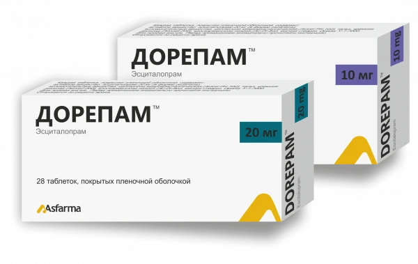 DOREPAM tabletkalari 10mg N28
