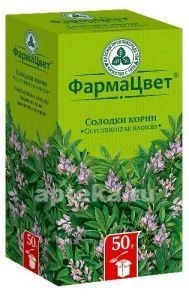 СОЛОДКИ КОРНИ сырье 50г