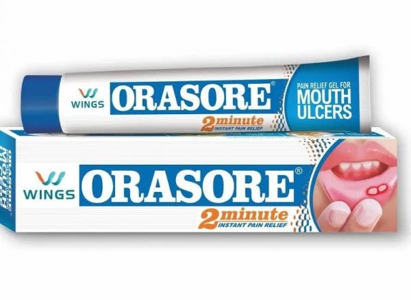 Og'izdagi oshqozon yarasi va stomatit uchun Ayurveda jeli Orasore