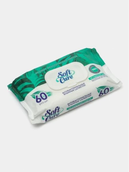 Влажные салфетки "Softcare"- 60 шт