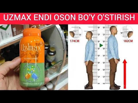 Капсулы для укрепления костей и роста Uzmax