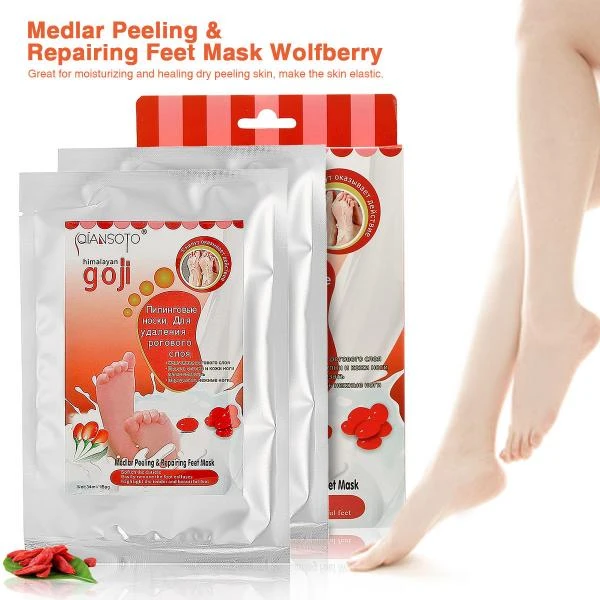 Goji Qiansoto Пилинговые носки для удаления рогового слоя кожи ноги