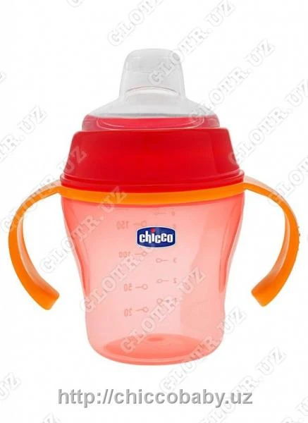 BANOCHKA DLYA PITYa CHICCO SOFT CUP 6M+ RED