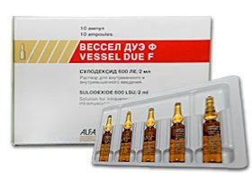 VESSEL DUE F inyeksiya uchun eritma 600 LE/2ml N10