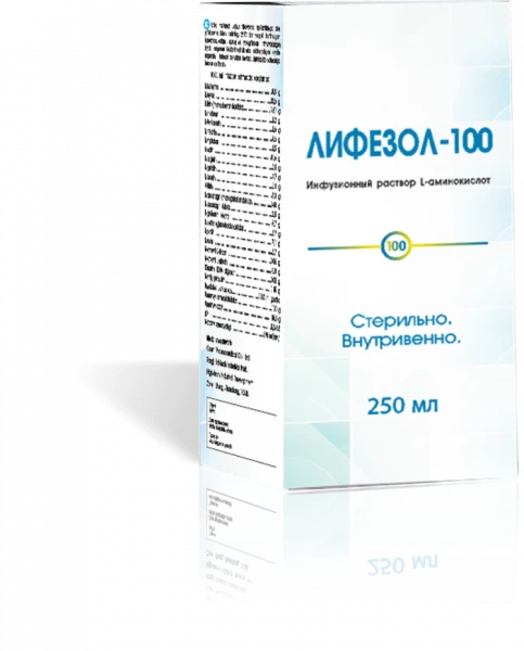 LIFEZOL 100 infuziya uchun eritma 250ml